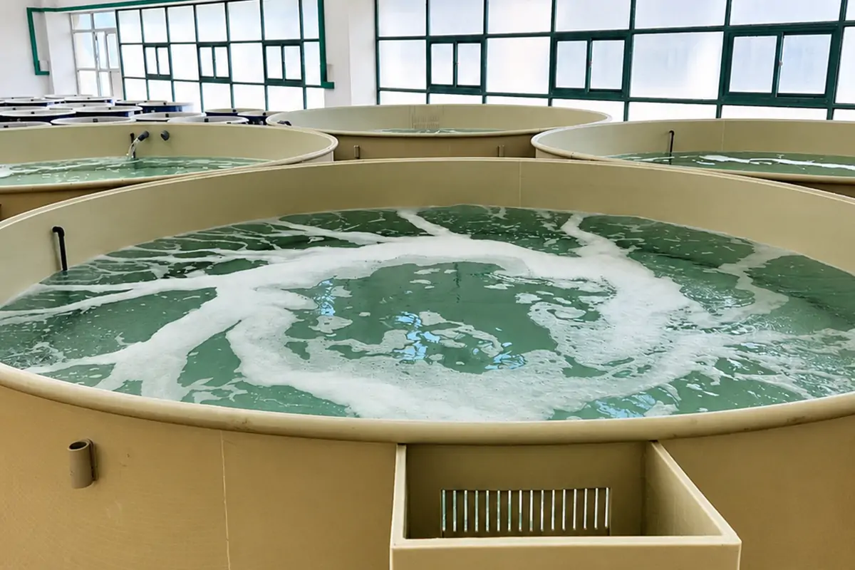 Marine aquaculture drum filter