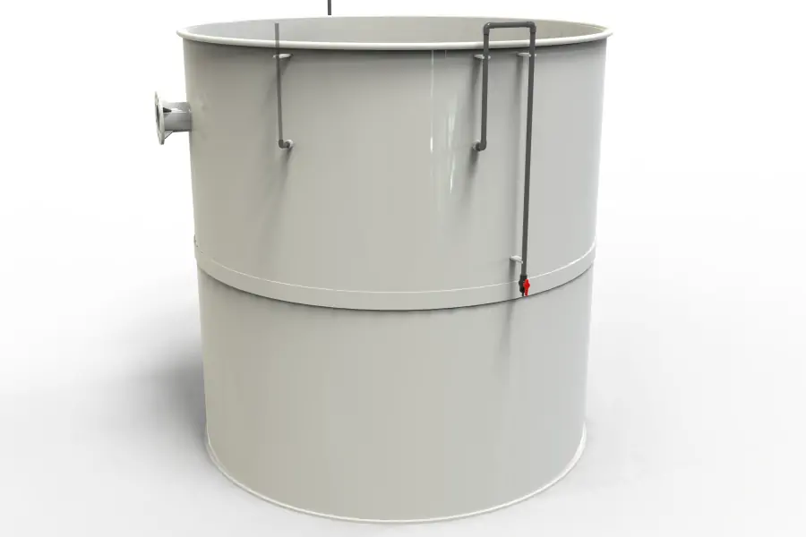 PP polypropylene reactor tank construction